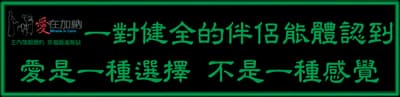 一對健全的伴侶能體認到 愛是一種選擇 而不是一種感覺